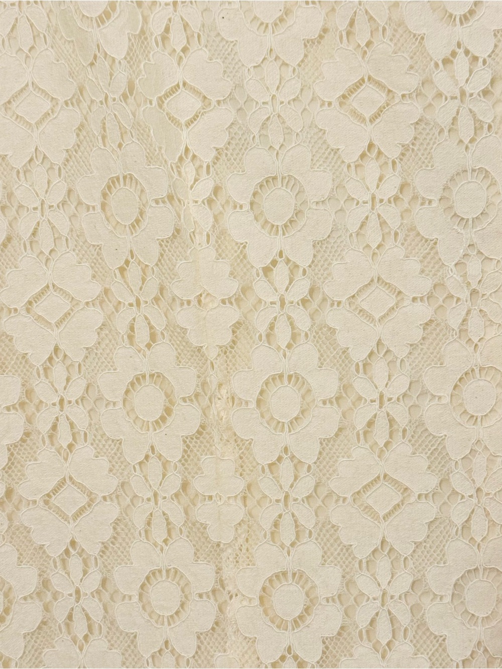 Monique Lhuillier White Lace Long-Sleeve Ruffle Dress with Black Trim - Picture 12 of 13